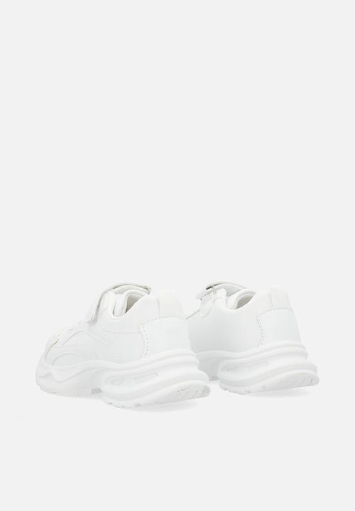 Pop Candy - Lace & velcro sneaker-white