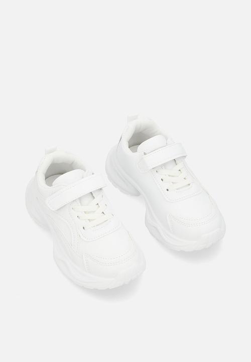 Pop Candy - Lace & velcro sneaker-white