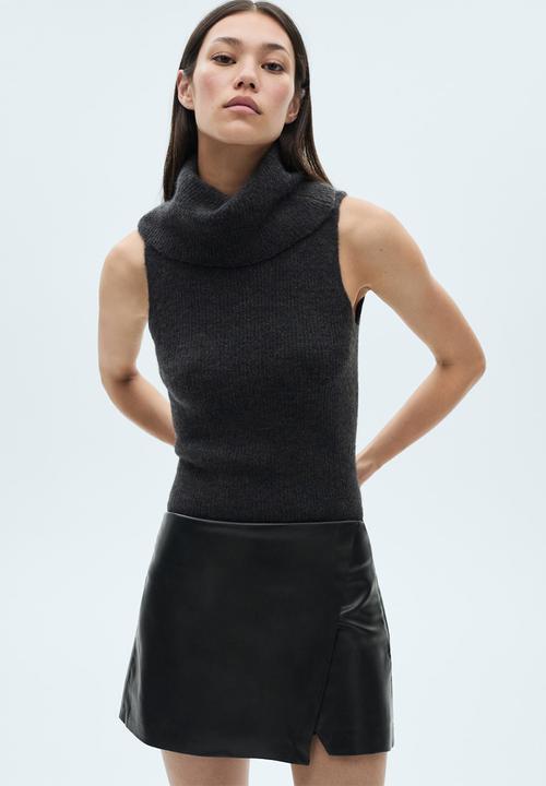 MANGO - Skirt candy - black