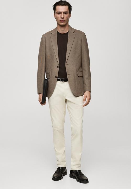 MANGO - Blazer verner - ligth-brown