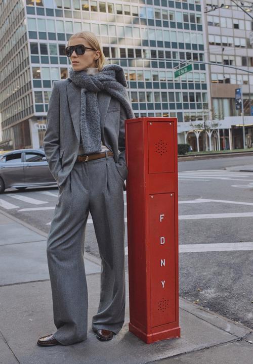 MANGO - Trousers norway - gray