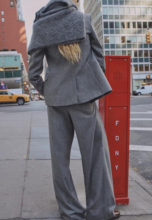 MANGO - Trousers norway - gray