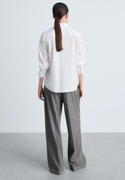 MANGO - Shirt regu - natural
