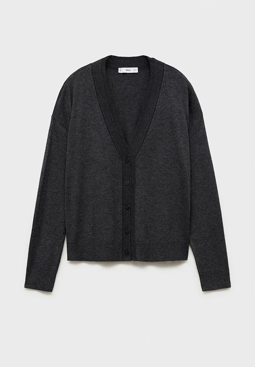 MANGO - Cardigan lucca - dark grey1