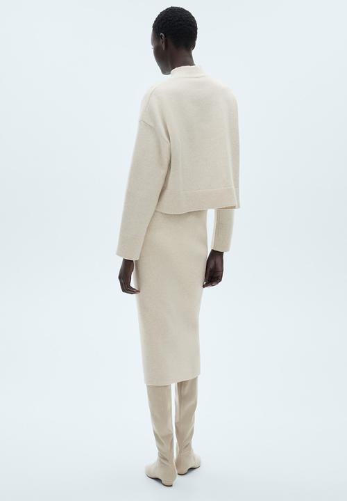 MANGO - Skirt rebecca - light pastel beige