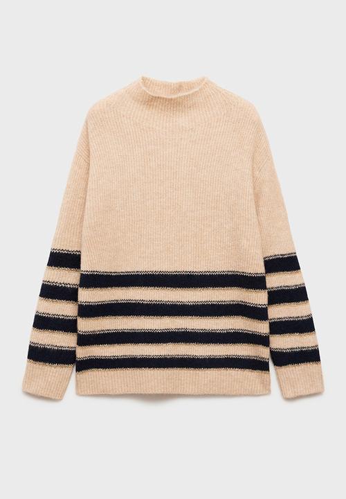 MANGO - Sweater capitan - light beige