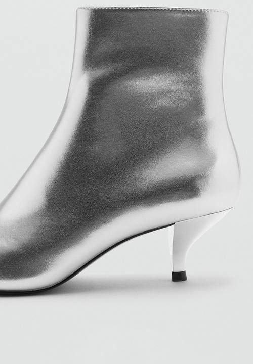 MANGO - Ankle boot - silver