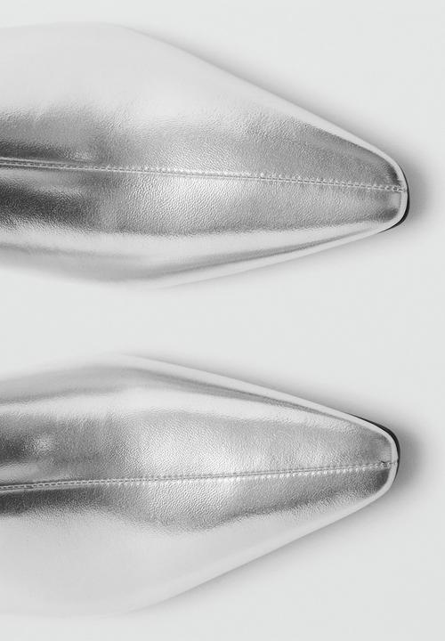 MANGO - Ankle boot - silver