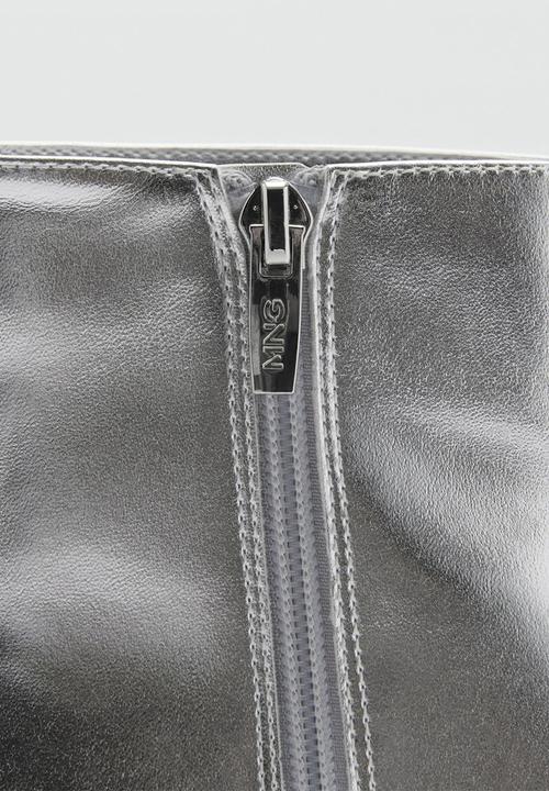 MANGO - Ankle boot - silver