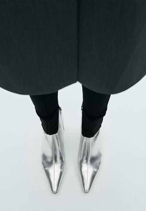 MANGO - Ankle boot - silver