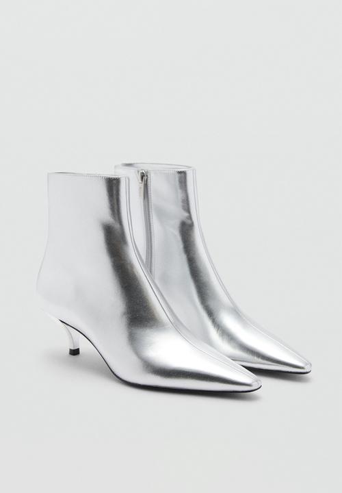 MANGO - Ankle boot - silver