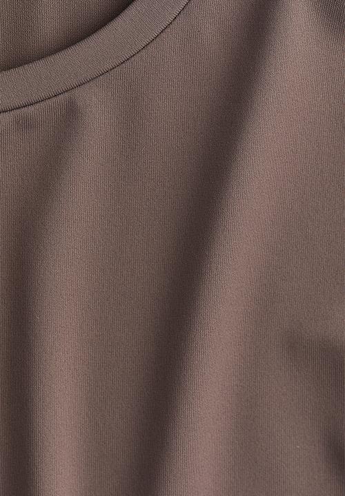 H&M - Fitted microfibre t-shirt - dark mole