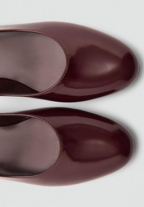 MANGO - Vernice pump - dark red