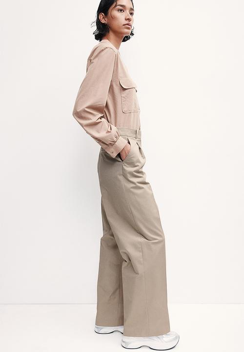 H&M - Crease-leg chinos - beige
