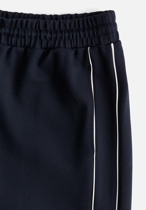 H&M - Piping-detail track pants - navy blue