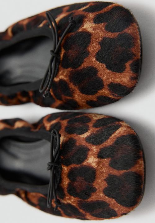 MANGO - Wild suede pump - brown