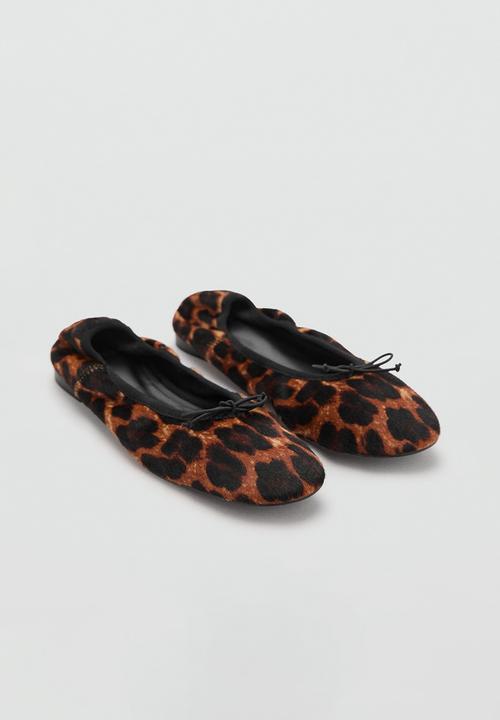 MANGO - Wild suede pump - brown