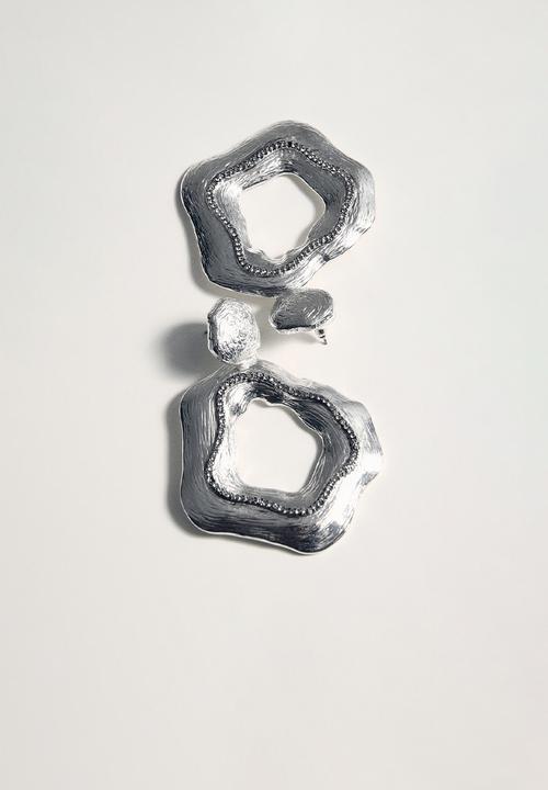 MANGO - Niza earrings - silver