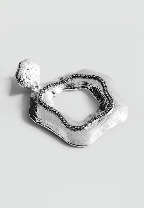 MANGO - Niza earrings - silver
