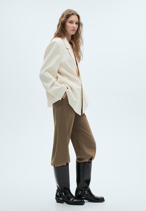 MANGO - Square toe boot - black