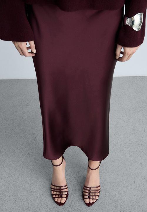MANGO - Mili heel - dark red