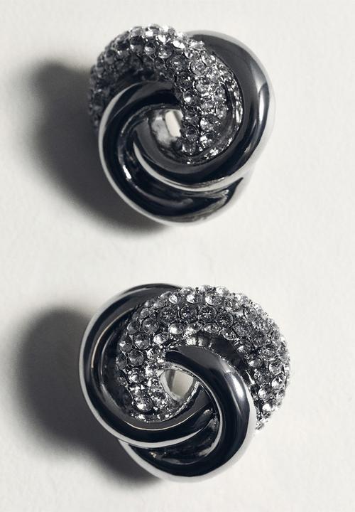 MANGO - Naim earrings - silver