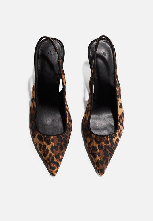 H&M - Slingback court shoes - beige & leopard print