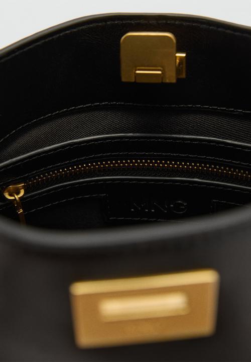 MANGO - Bag mch mike- black