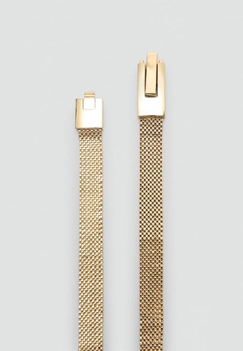 MANGO - Tomy belt - gold