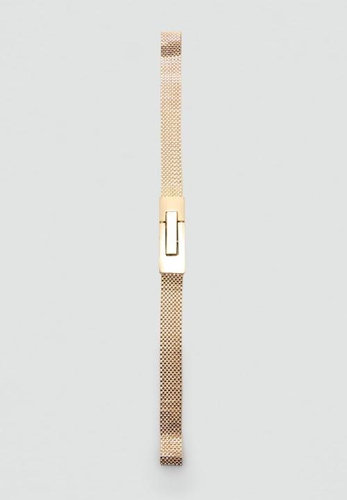 MANGO - Tomy belt - gold