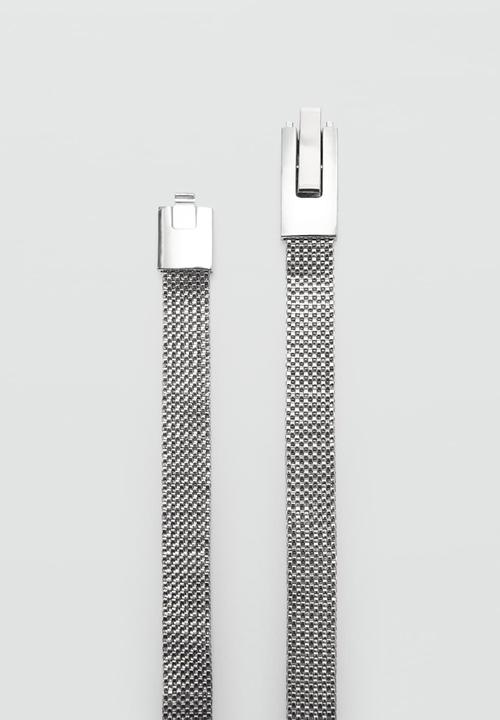 MANGO - Tomy belt - silver