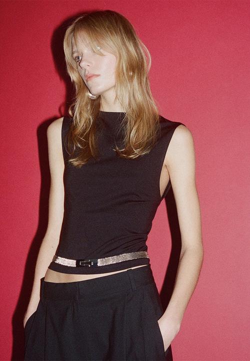 MANGO - Tomy belt - silver