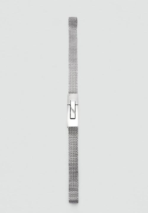 MANGO - Tomy belt - silver