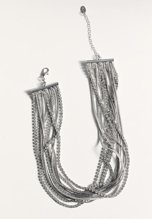 MANGO - Nina  necklace - silver