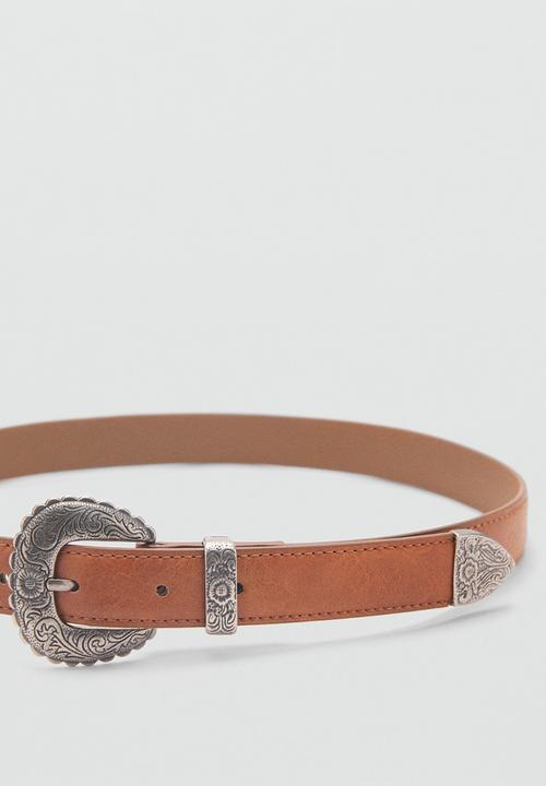 MANGO - Belt nolan  - brown
