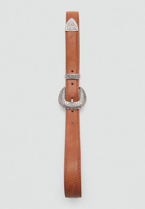 MANGO - Belt nolan  - brown