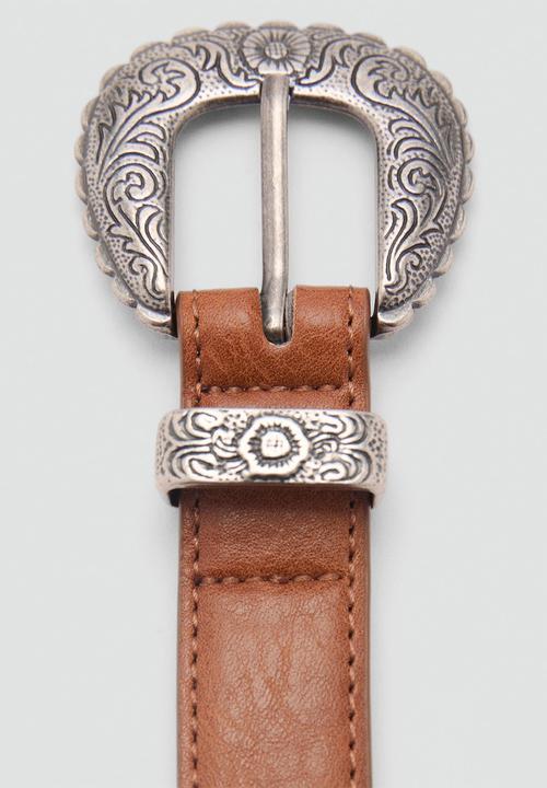 MANGO - Belt nolan  - brown
