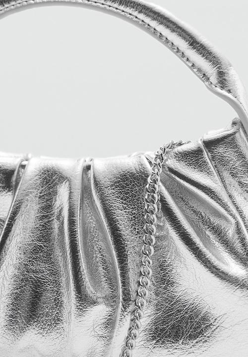 MANGO - Leon crossbody bag - silver