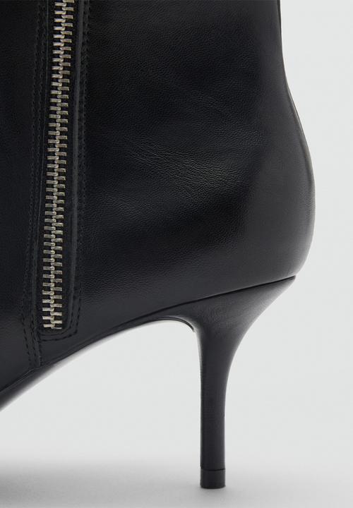 MANGO - Zip ankle boot - black