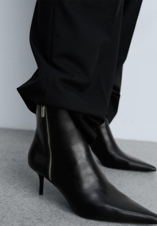 MANGO - Zip ankle boot - black