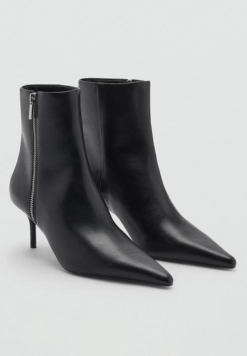 MANGO - Zip ankle boot - black