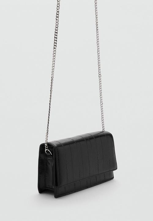 MANGO - Rain crossbody bag - black