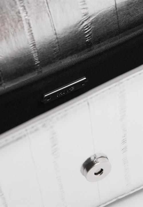 MANGO - Rain crossbody bag - silver