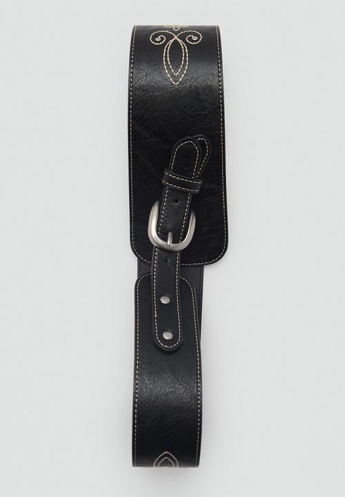 MANGO - Flor belt - black