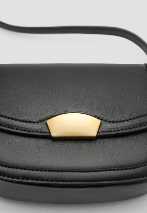MANGO - Bag i lyrata - black