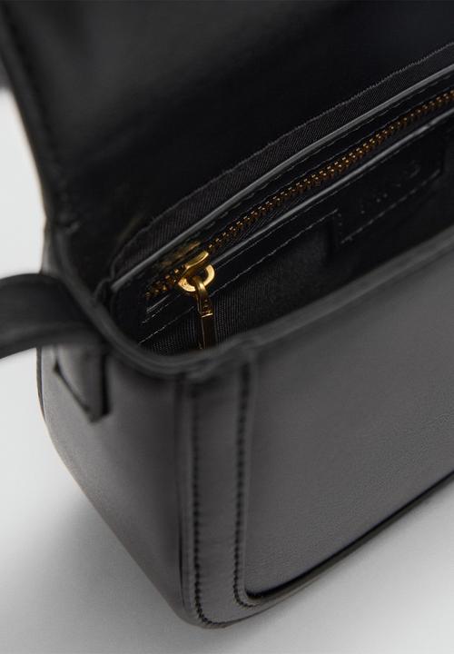MANGO - Bag i lyrata - black