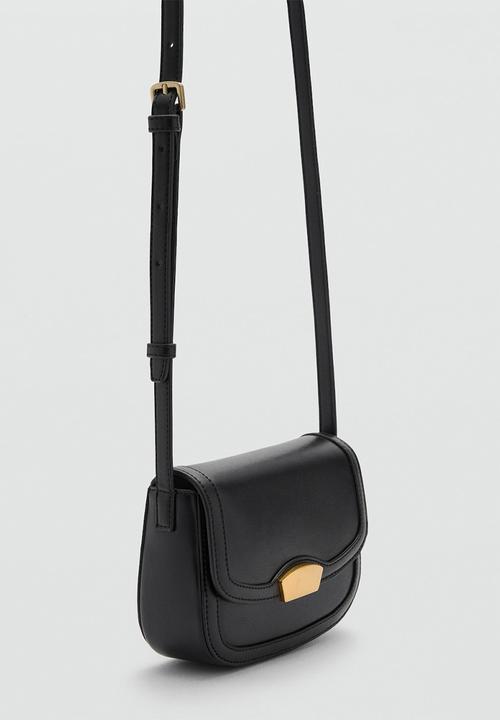 MANGO - Bag i lyrata - black
