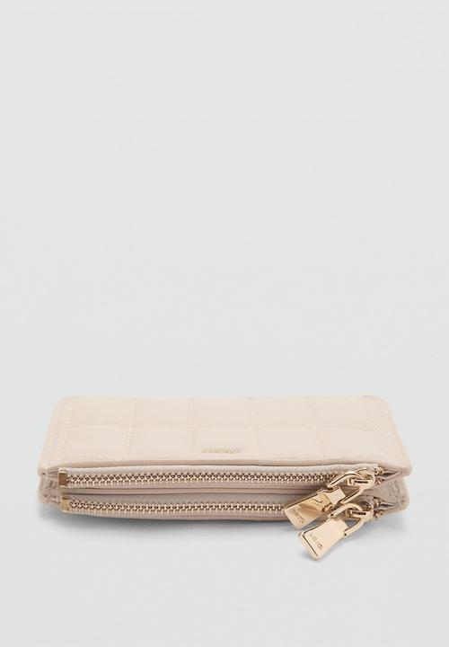 MANGO - Purse praline - natural