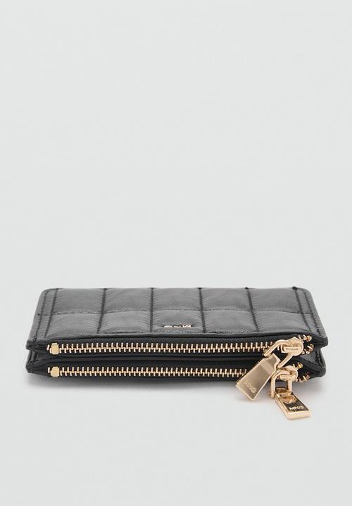 MANGO - Purse praline - black