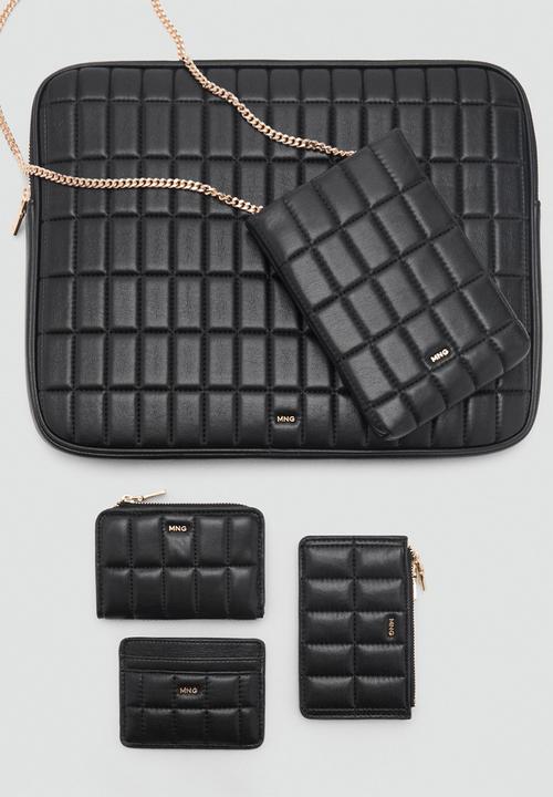 MANGO - Purse praline - black